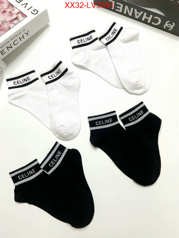 Sock-CELINE high quality designer ID: LV3591 $: 32USD