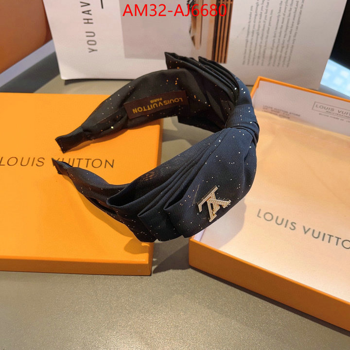 Hair band-LV designer fashion replica ID: AJ6680 $: 32USD