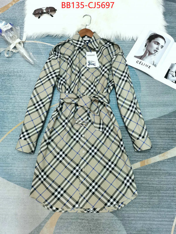 Clothing-Burberry highest quality replica ID: CJ5697 $: 135USD