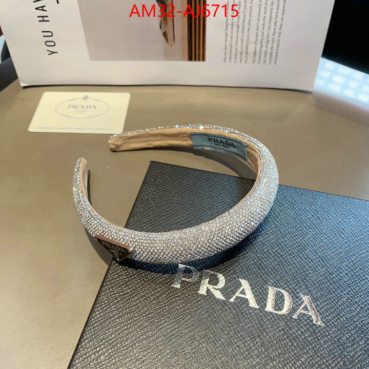 Hair band-Prada mirror copy luxury ID: AJ6715 $: 32USD