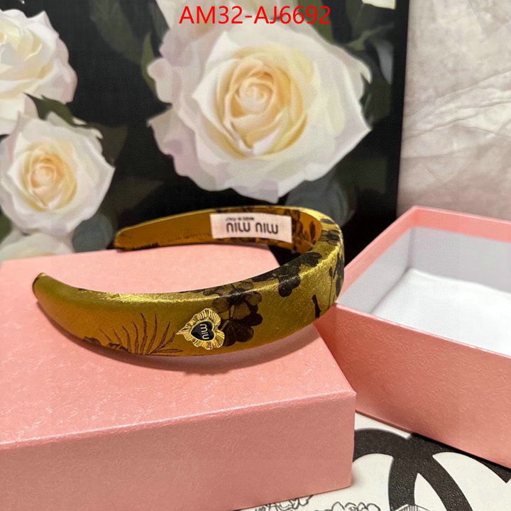 Hair band-MIU MIU replica designer ID: AJ6692 $: 32USD