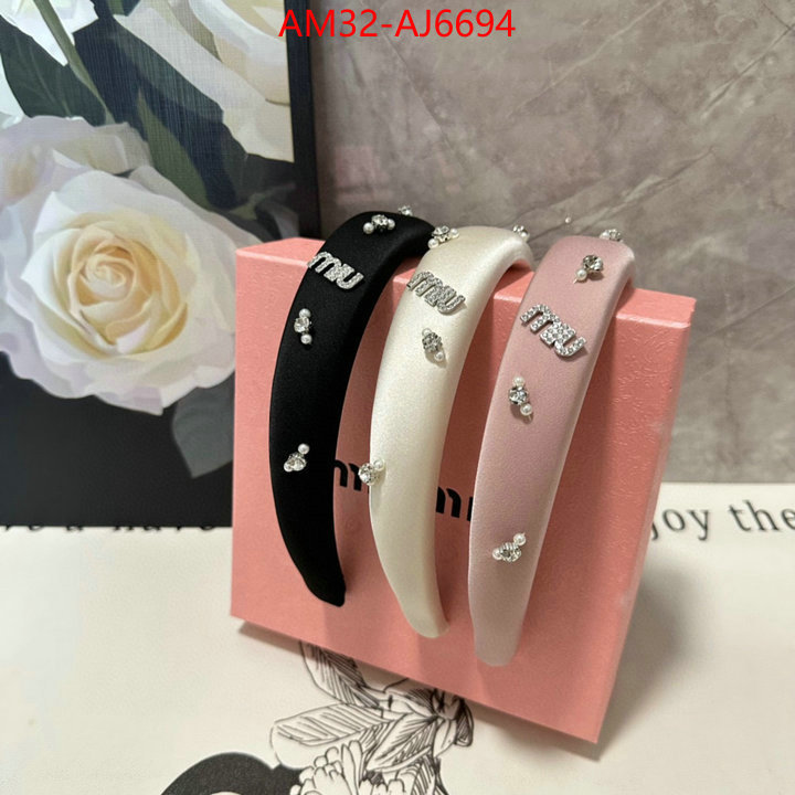 Hair band-MIU MIU new ID: AJ6694 $: 32USD