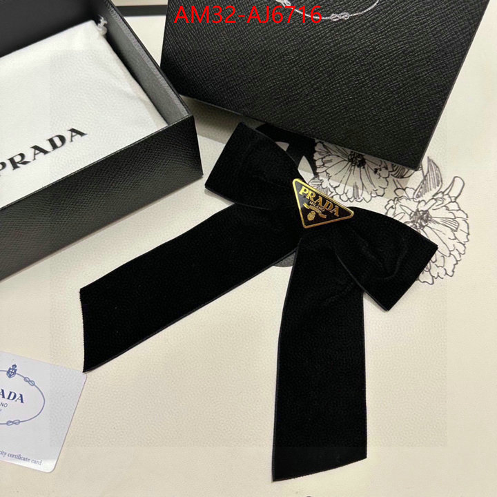 Hair band-Prada exclusive cheap ID: AJ6716 $: 32USD