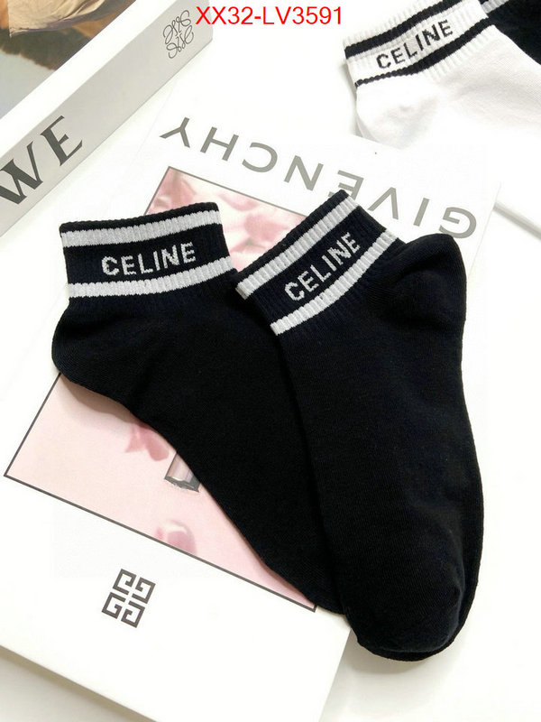 Sock-CELINE high quality designer ID: LV3591 $: 32USD