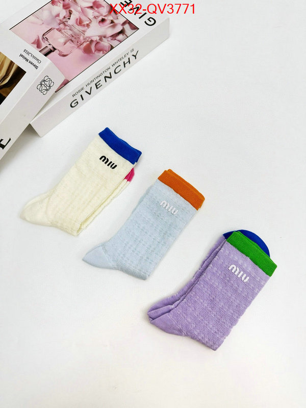 Sock-Miu Miu what is a counter quality ID: QV3771 $: 32USD