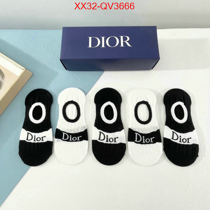 Sock-Dior 1:1 clone ID: QV3666 $: 32USD