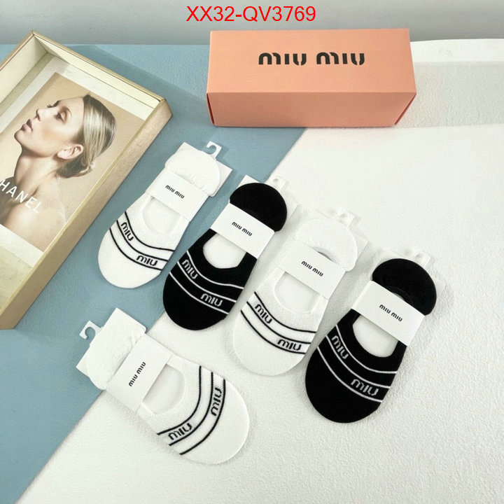 Sock-Miu Miu we curate the best ID: QV3769 $: 32USD