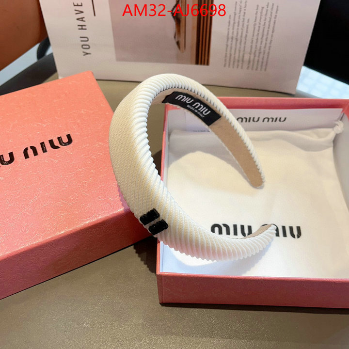 Hair band-MIU MIU 2024 aaaaa replica 1st copy ID: AJ6698 $: 32USD