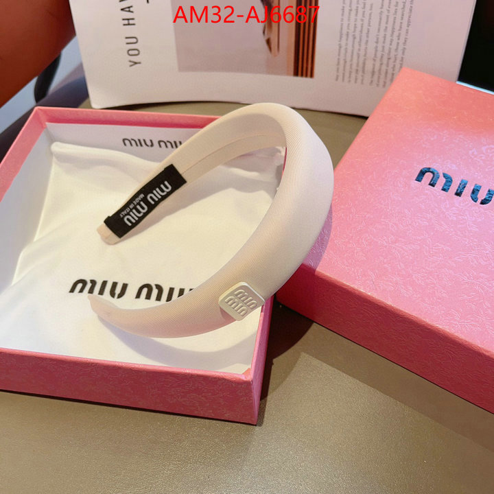 Hair band-MIU MIU high quality perfect ID: AJ6687 $: 32USD