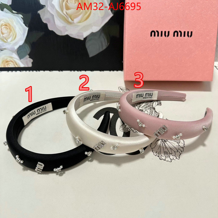 Hair band-MIU MIU top designer replica ID: AJ6695 $: 32USD