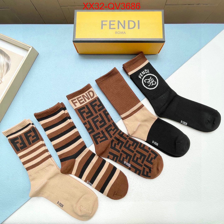 Sock-Fendi is it ok to buy replica ID: QV3686 $: 32USD