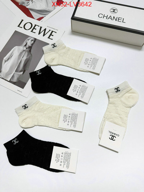 Sock-Chanel where can i buy the best quality ID: LV3642 $: 32USD