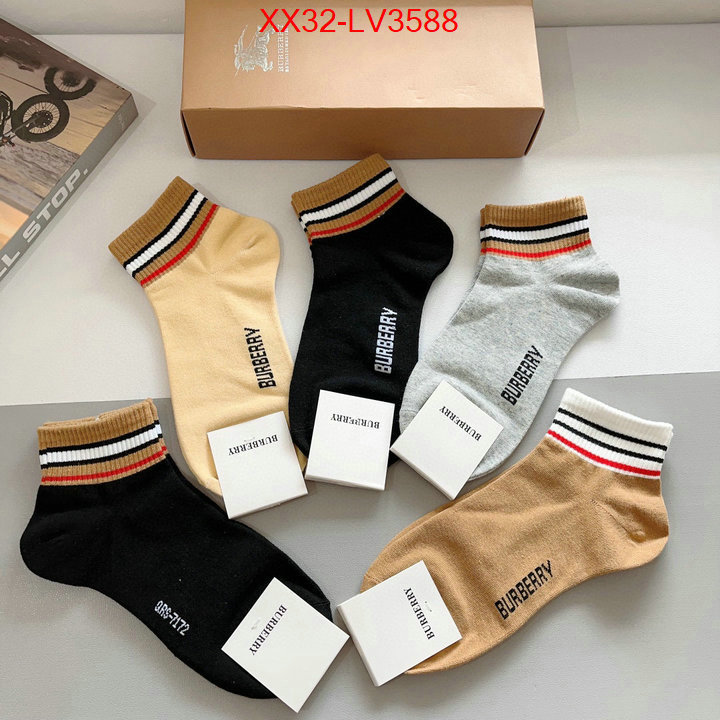 Sock-Burberry mirror quality ID: LV3588 $: 32USD