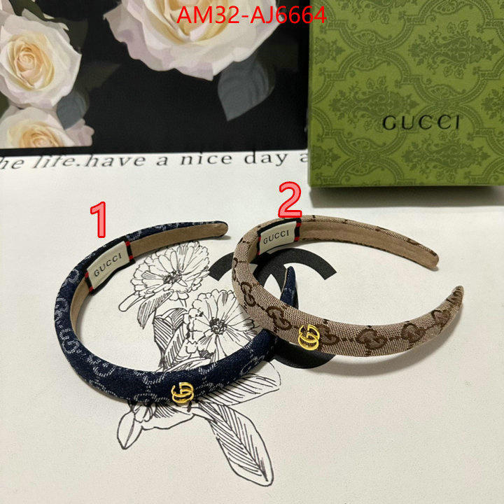 Hair band-Gucci fake high quality ID: AJ6664 $: 32USD