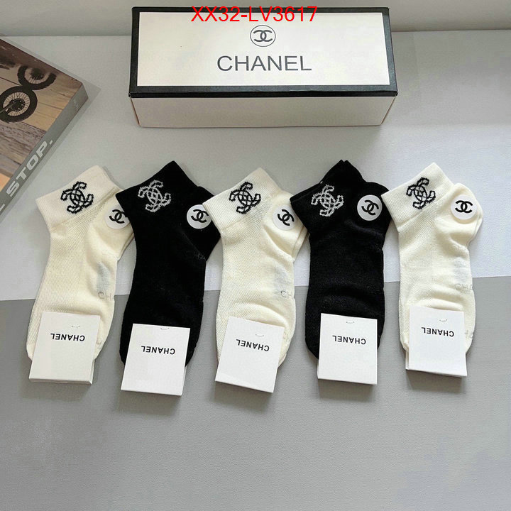 Sock-Chanel luxury 7 star replica ID: LV3617 $: 32USD