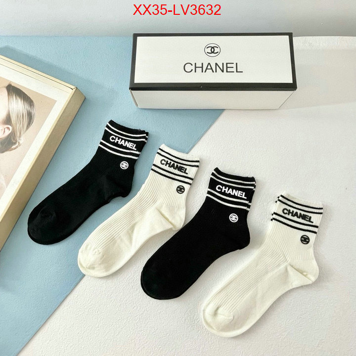 Sock-Chanel sale outlet online ID: LV3632 $: 35USD