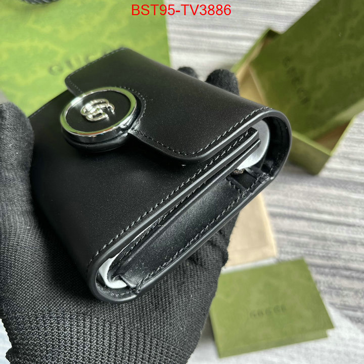 Gucci Bags(TOP)-Wallet- fake designer ID: TV3886 $: 95USD,