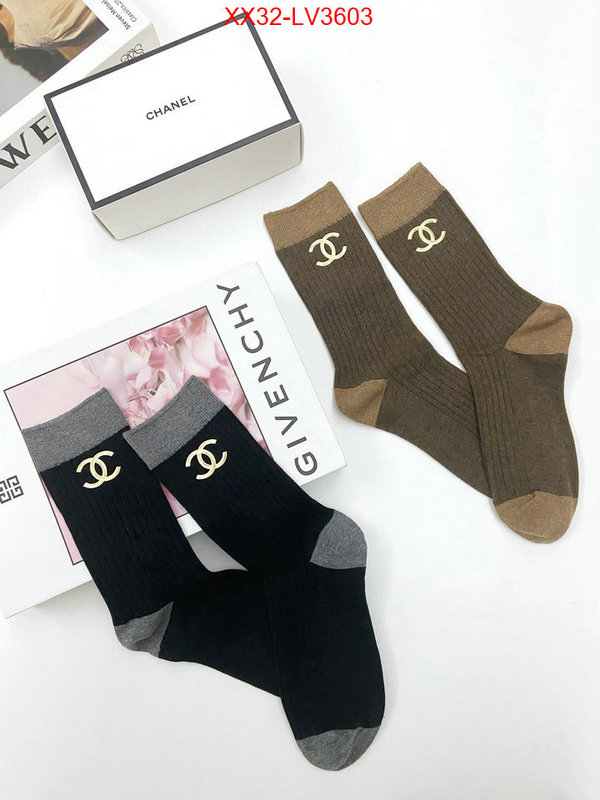 Sock-Chanel high quality customize ID: LV3603 $: 32USD