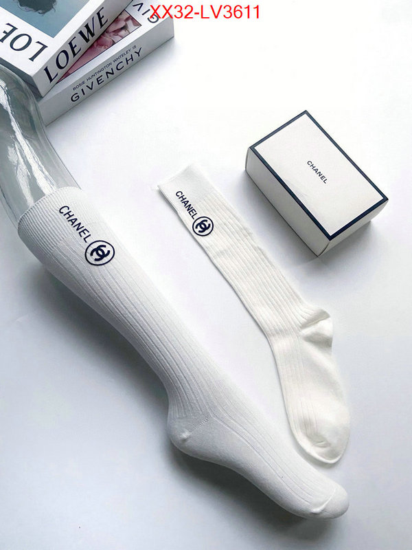 Sock-Chanel for sale cheap now ID: LV3611 $: 32USD