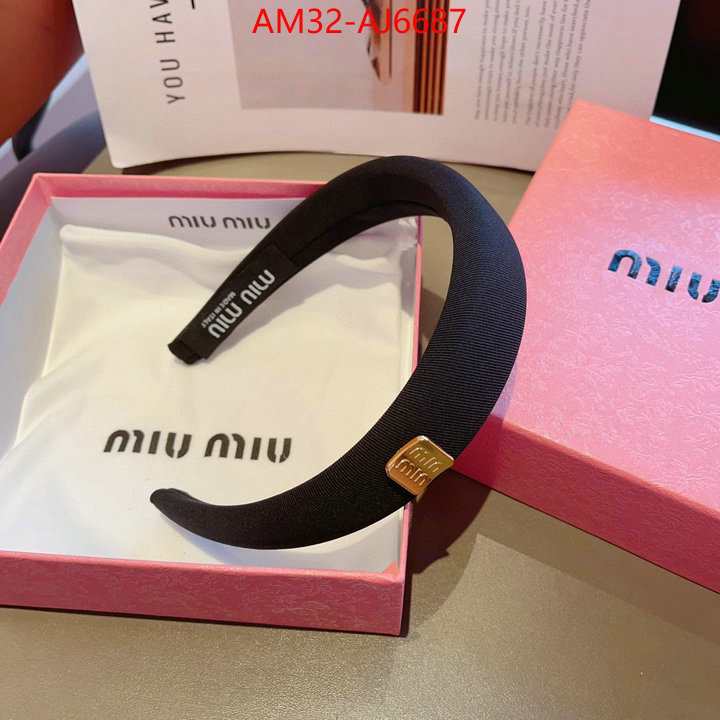 Hair band-MIU MIU high quality perfect ID: AJ6687 $: 32USD