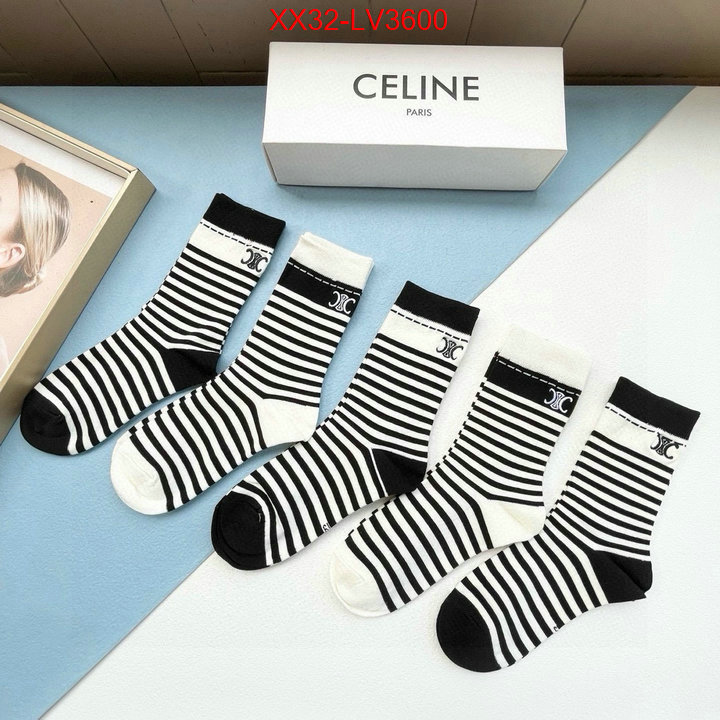 Sock-CELINE buy online ID: LV3600 $: 32USD