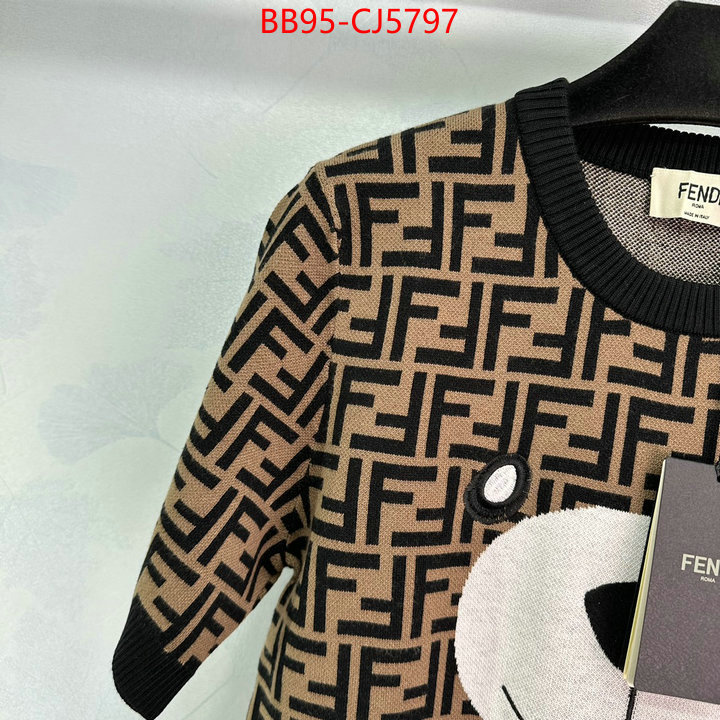 Clothing-Fendi designer high replica ID: CJ5797 $: 95USD