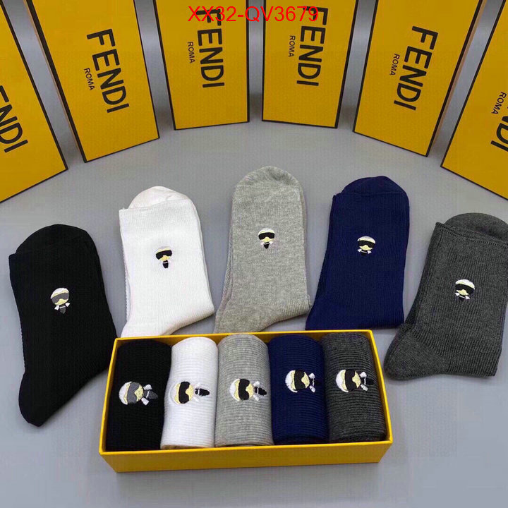 Sock-Fendi outlet 1:1 replica ID: QV3679 $: 32USD