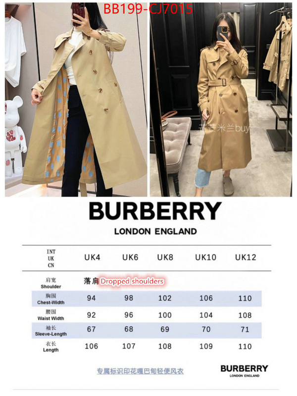 Down jacket Women-Burberry top designer replica ID: CJ7015 $: 199USD