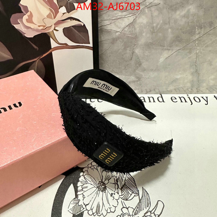 Hair band-MIU MIU how to start selling replica ID: AJ6703 $: 32USD