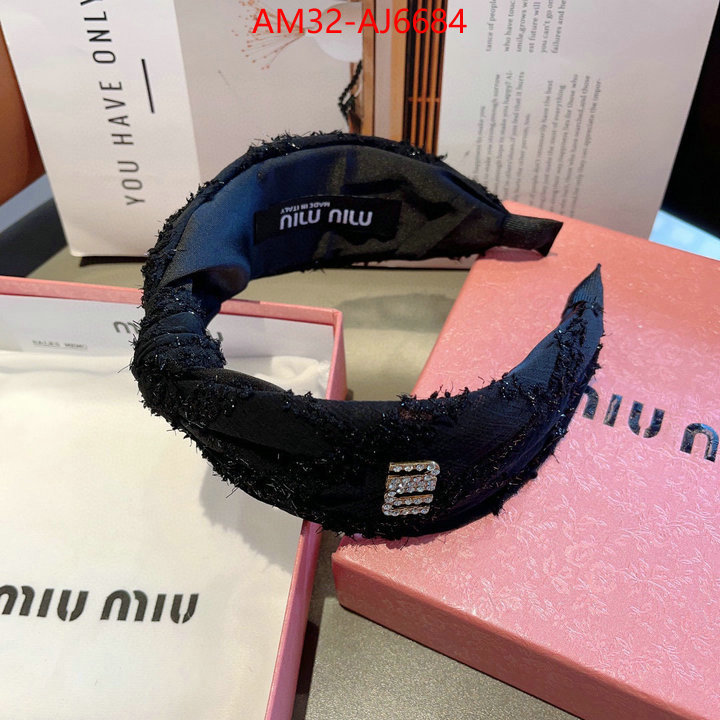 Hair band-MIU MIU replcia cheap ID: AJ6684 $: 32USD