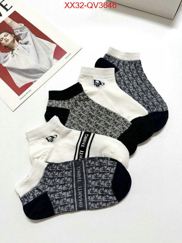 Sock-Dior aaaaa+ replica designer ID: QV3646 $: 32USD