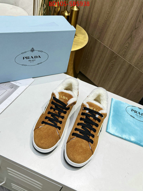 Women Shoes-Prada 2024 replica wholesale cheap sales online ID: SB5938 $: 105USD