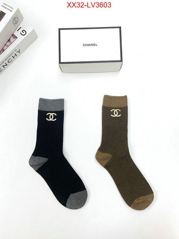 Sock-Chanel high quality customize ID: LV3603 $: 32USD