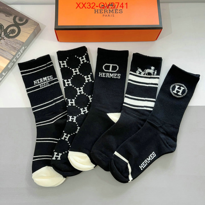 Sock-Hermes brand designer replica ID: QV3741 $: 32USD