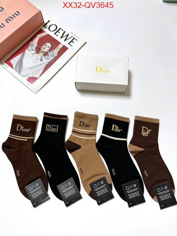 Sock-Dior high quality replica designer ID: QV3645 $: 32USD