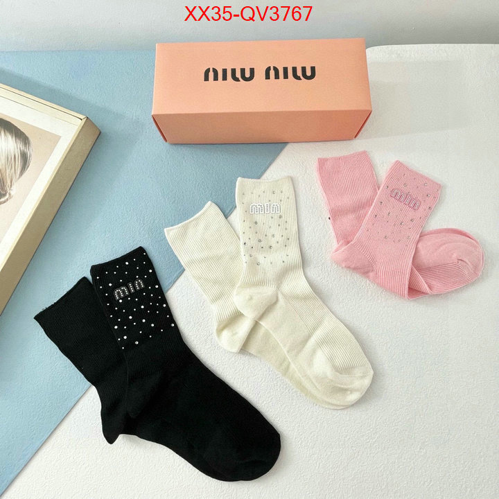 Sock-Miu Miu cheap online best designer ID: QV3767 $: 35USD