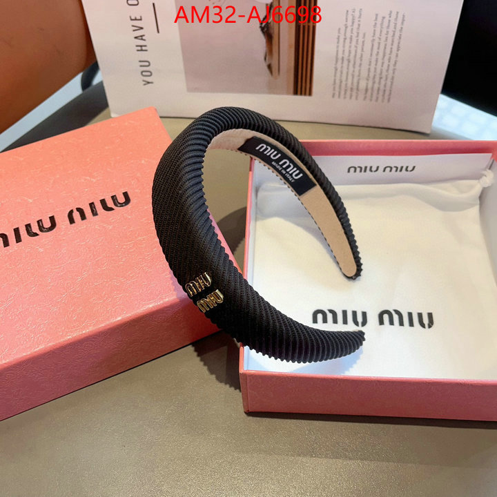 Hair band-MIU MIU 2024 aaaaa replica 1st copy ID: AJ6698 $: 32USD