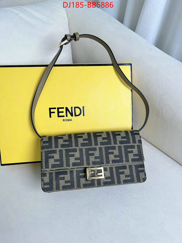 Fendi Bags(TOP)-Baguette 7 star replica ID: BB5886 $: 185USD,