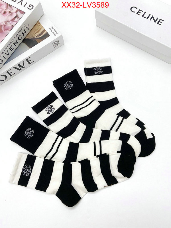 Sock-CELINE top perfect fake ID: LV3589 $: 32USD