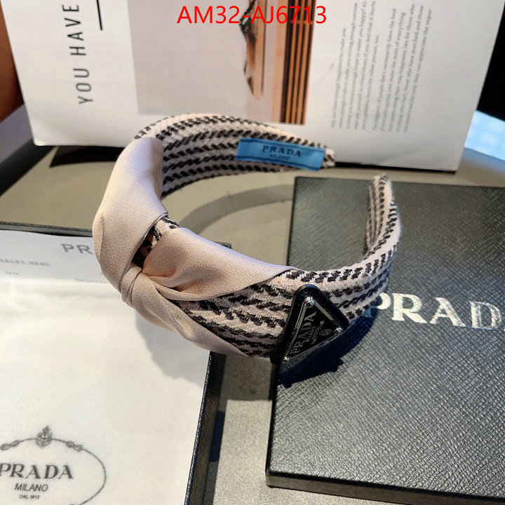 Hair band-Prada perfect replica ID: AJ6713 $: 32USD