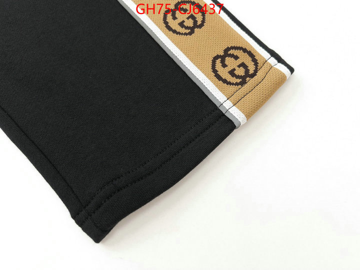 Clothing-Gucci high quality replica designer ID: CJ6437 $: 75USD