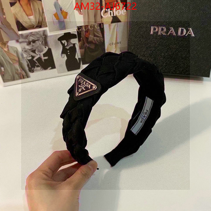 Hair band-Prada replcia cheap ID: AJ6722 $: 32USD