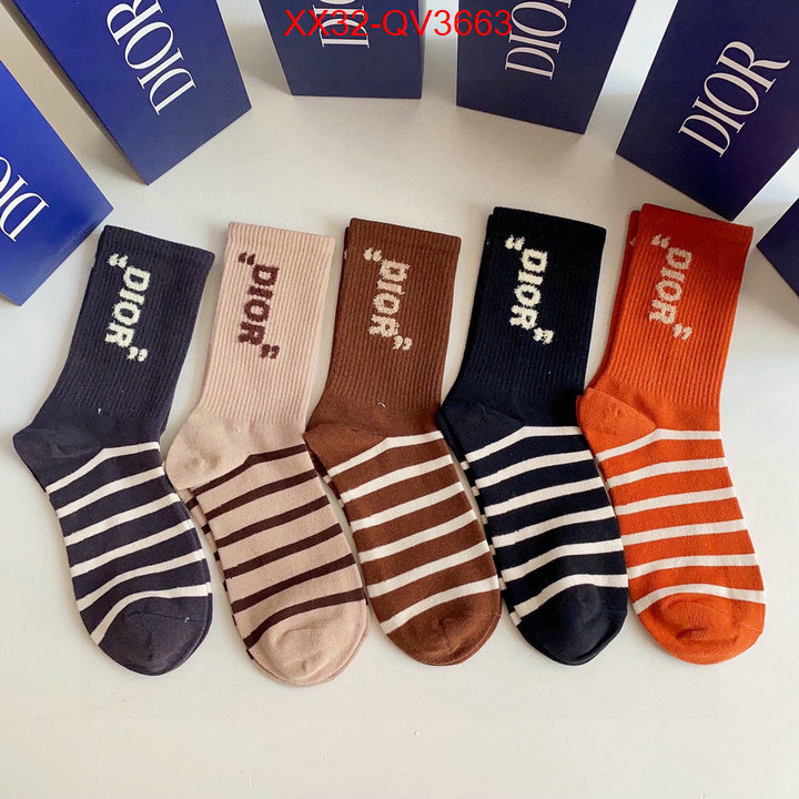 Sock-Dior fashion replica ID: QV3663 $: 32USD