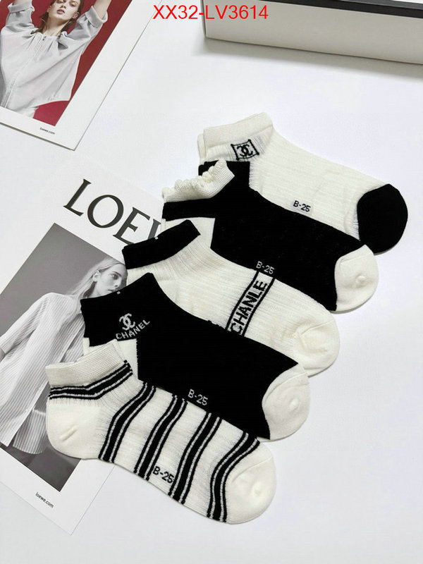 Sock-Chanel buy cheap ID: LV3614 $: 32USD