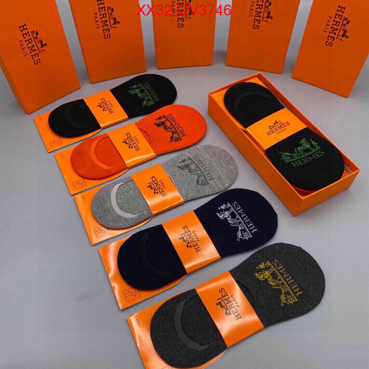 Sock-Hermes wholesale designer shop ID: QV3746 $: 32USD