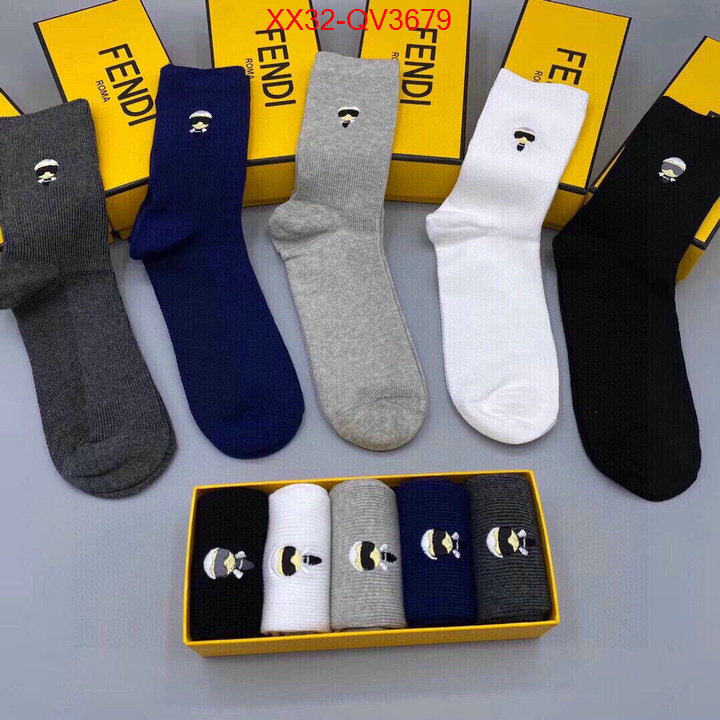 Sock-Fendi outlet 1:1 replica ID: QV3679 $: 32USD