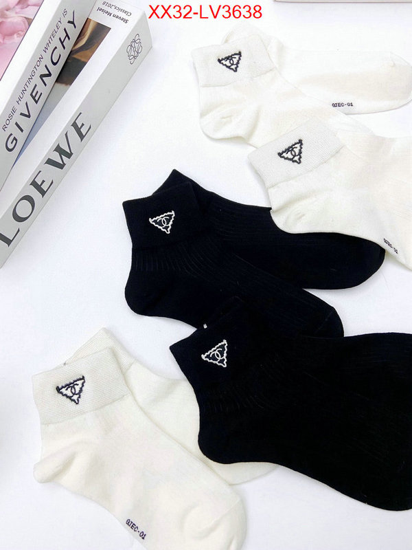 Sock-Chanel quality aaaaa replica ID: LV3638 $: 32USD