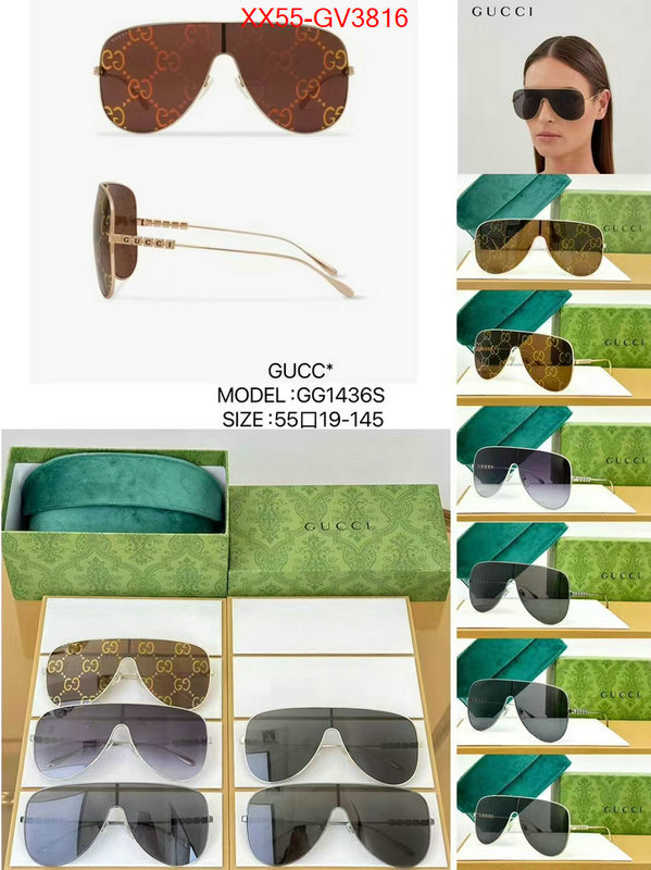 Glasses-Gucci best quality fake ID: GV3816 $: 55USD