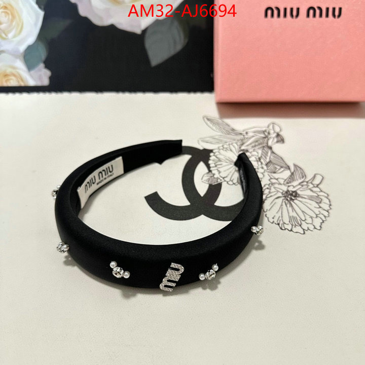 Hair band-MIU MIU new ID: AJ6694 $: 32USD