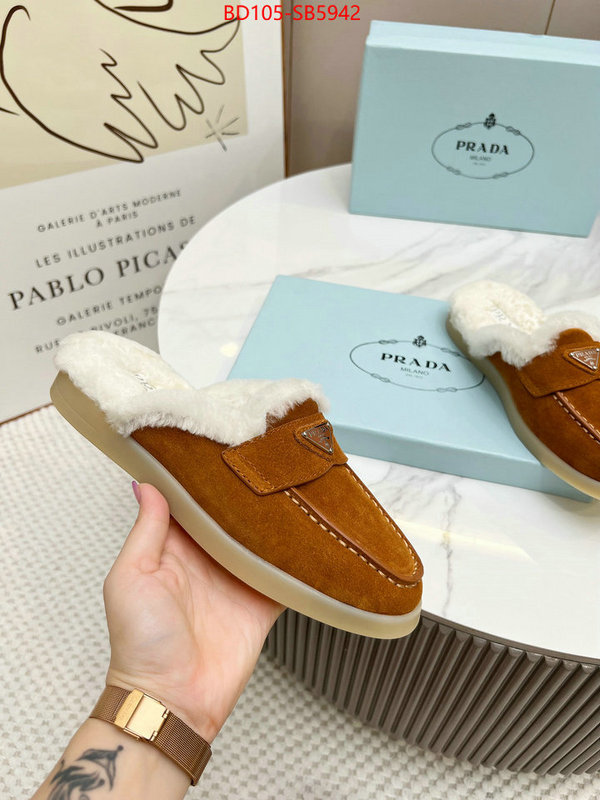 Women Shoes-Prada high quality replica designer ID: SB5942 $: 105USD